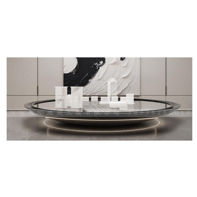 玻璃钢高端圆形沙盘建筑模型售楼部装饰摆件数字沙盘造型优惠定制